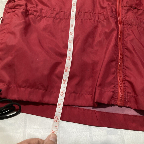 Vintage Columbia Sportswear Windbreaker Jacket Adult Large L Red Packable Coat - Picture 13 of 16